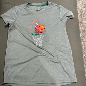 light grey “I call the shots” basketball t-shirt DSG